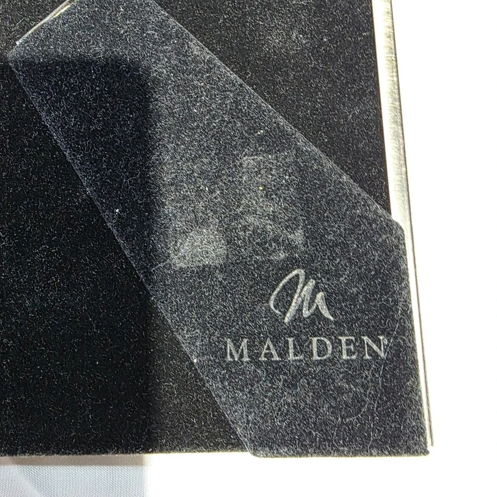 Malden Silver Picture Frame Set of 3 4x6 Rope Beaded Textured Tabletop Decor